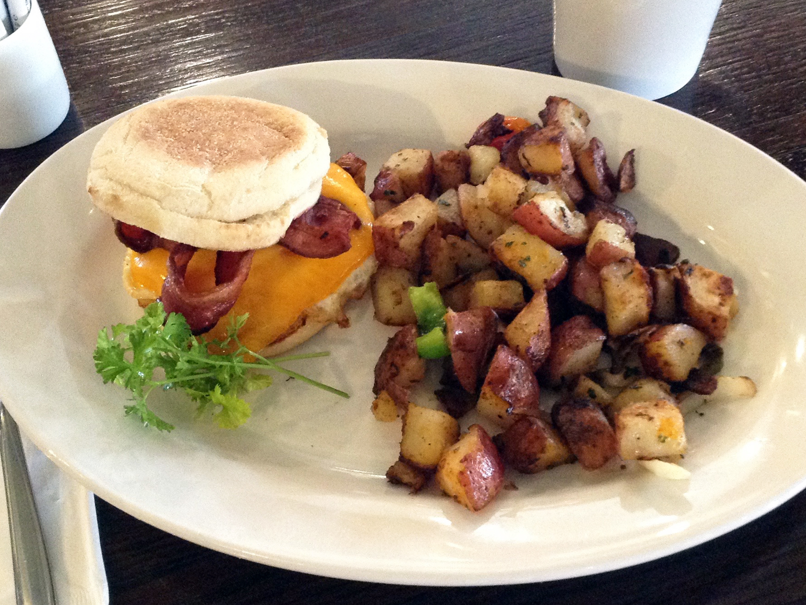 Bella's breakfast sandwich